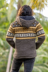 mens hooded wool jacket