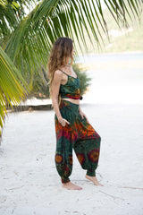 tie dye harem pants