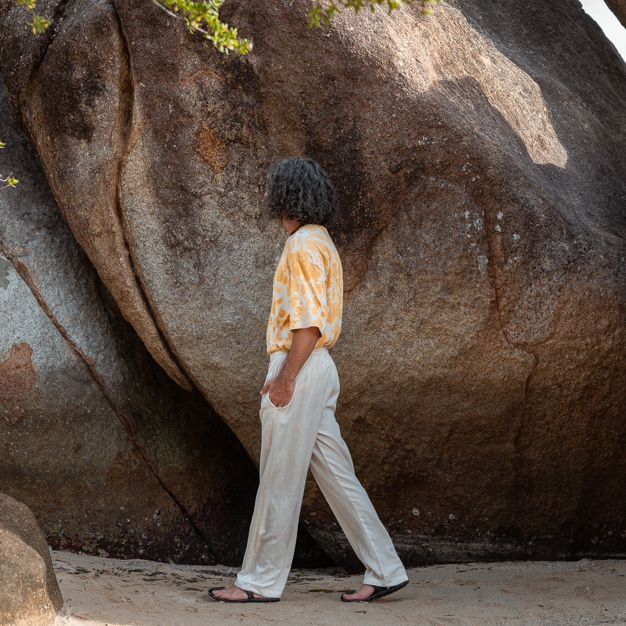 Hemp & Cotton Baggy Summer Trousers - Various Colours