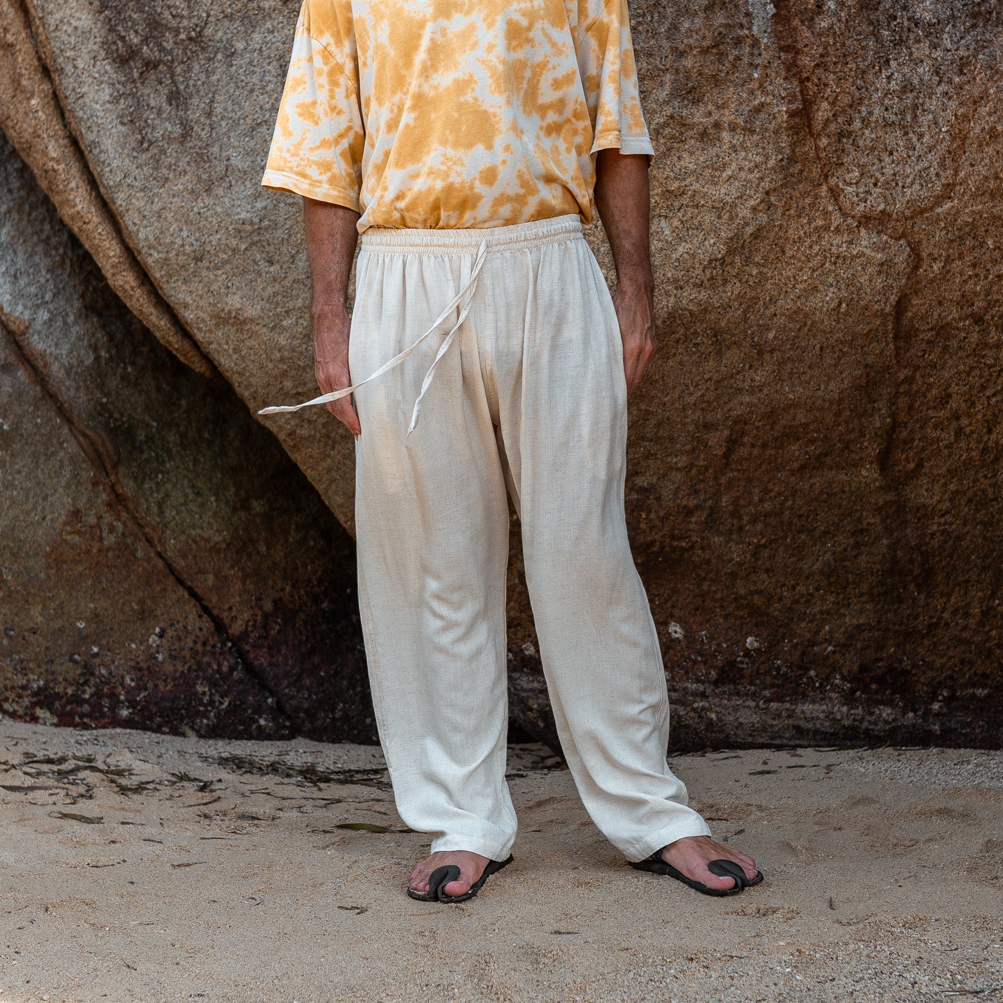 Hemp & Cotton Baggy Summer Trousers - Various Colours