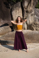 Wide Leg Palazzo Trousers | Plain Boho Festival Trousers | Various Colours