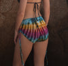 Rainbow Tie Dye Hot Pants | Boho Festival Summer Shorts