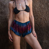 Blue Tie Dye Boho Shorts | Festival Summer Wear