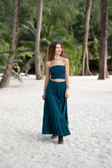 Tiered Cotton Boho Maxi Skirt | Various Colours