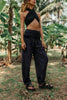 High Crotch Harem Pants - Intricate Mandala - Blue