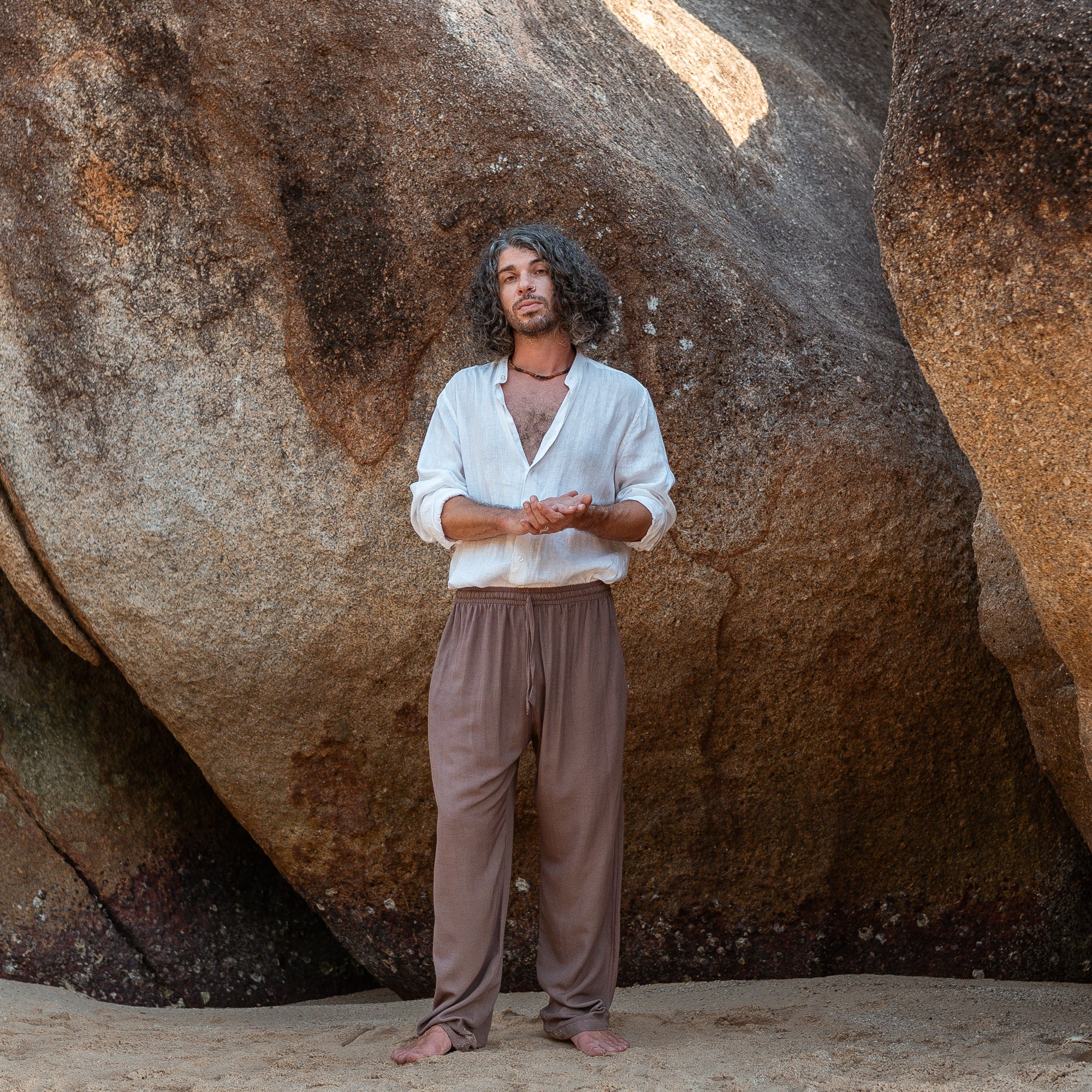 Hemp & Cotton Baggy Summer Trousers - Various Colours