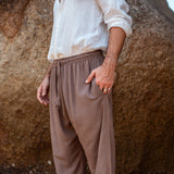 Hemp & Cotton Baggy Summer Trousers - Various Colours