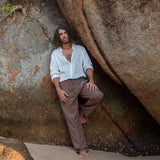 Hemp & Cotton Baggy Summer Trousers - Various Colours