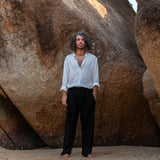 Hemp & Cotton Baggy Summer Trousers - Various Colours