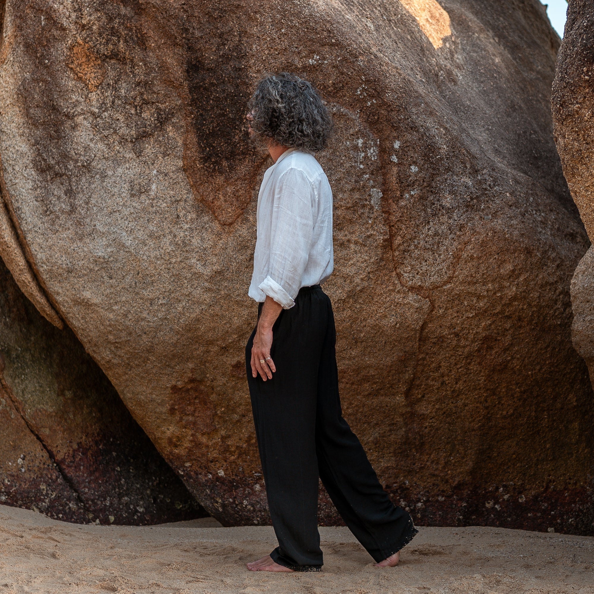 Hemp & Cotton Baggy Summer Trousers - Various Colours