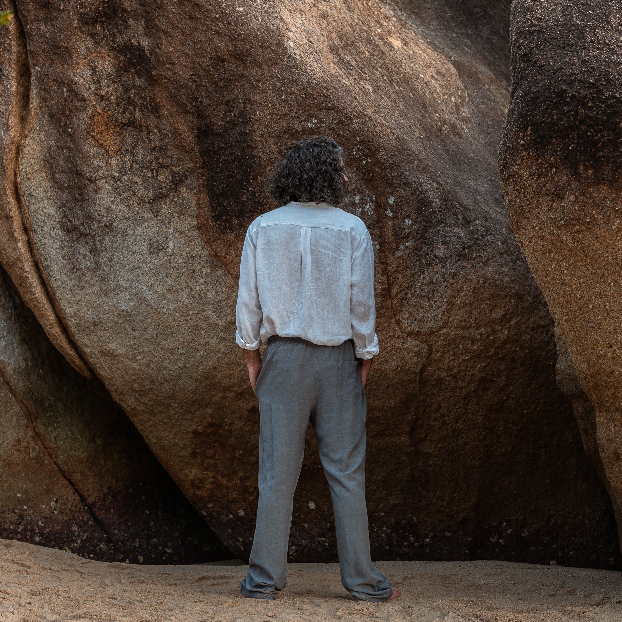 Hemp & Cotton Baggy Summer Trousers - Various Colours