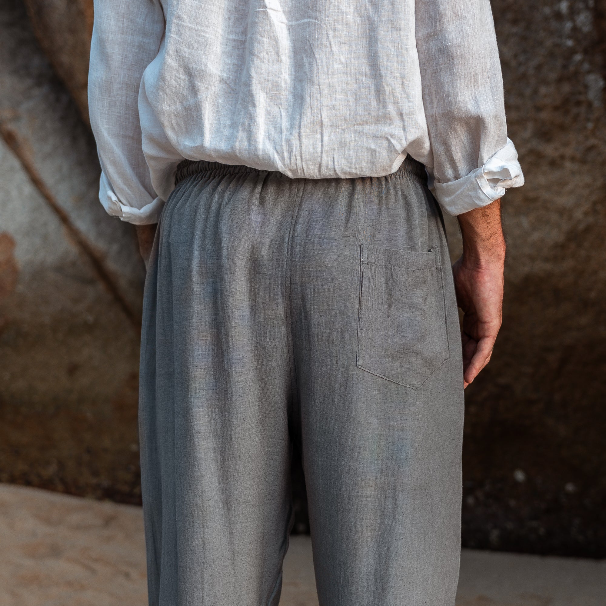 Hemp & Cotton Baggy Summer Trousers - Various Colours