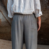 Hemp & Cotton Baggy Summer Trousers - Various Colours