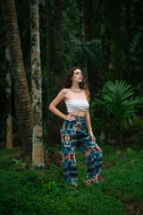 Warm Blanket Trousers - Aztec - Turquoise