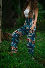Warm Blanket Trousers - Aztec - Turquoise