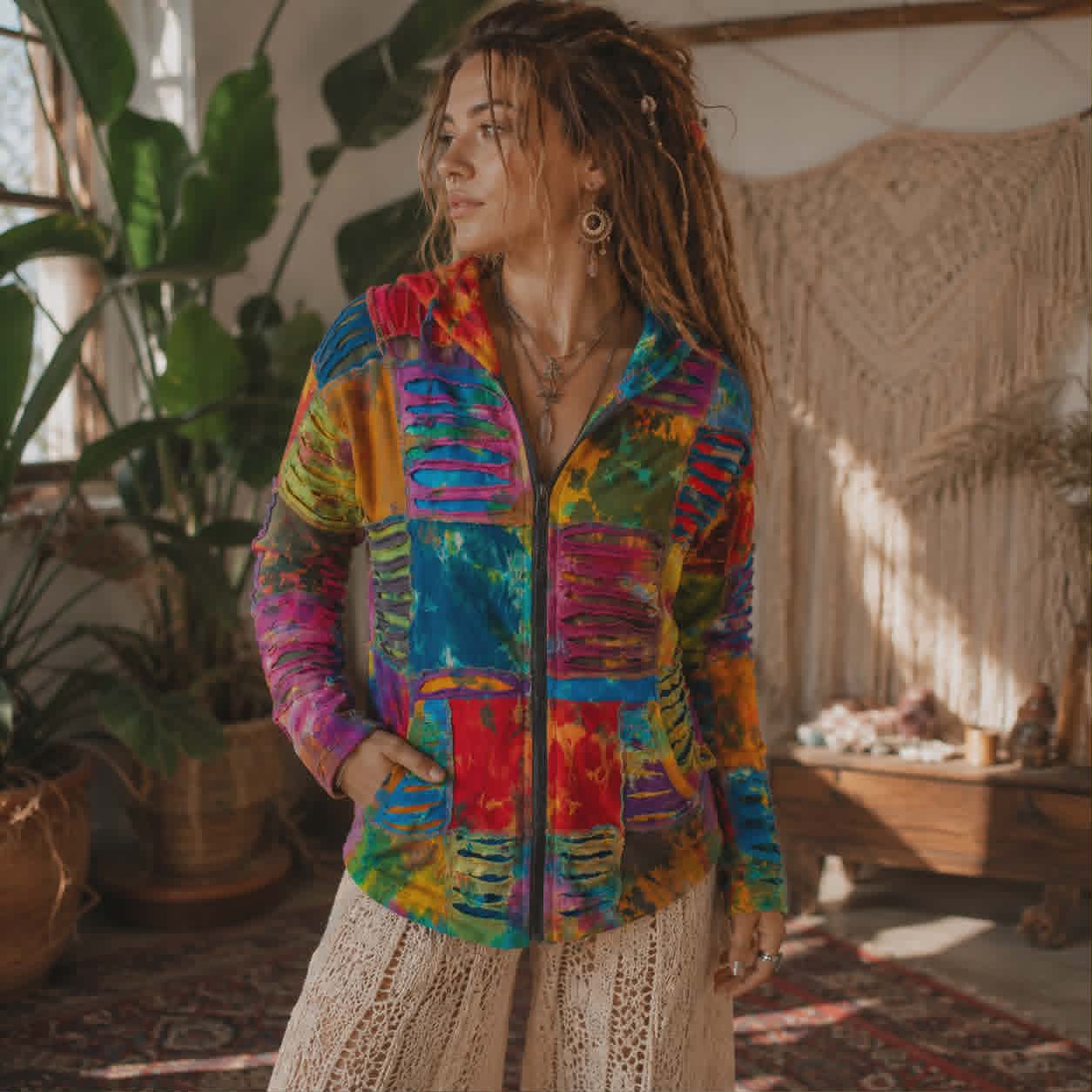 Vibrant Tie-Dye Festival Hoodie