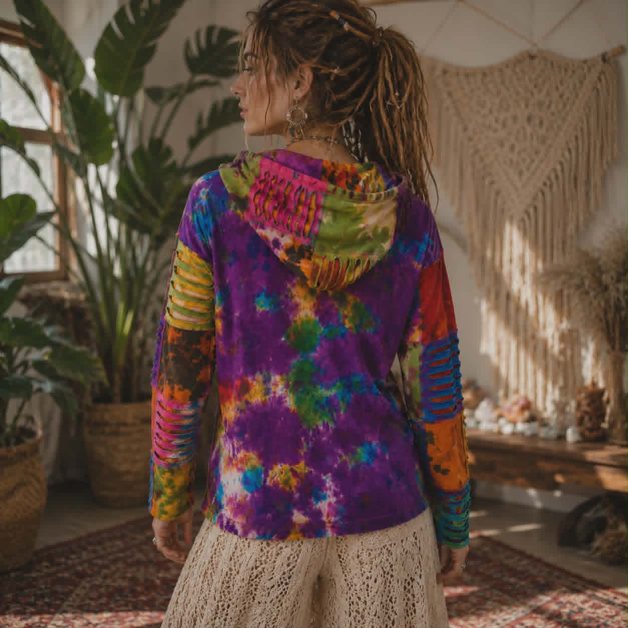 Vibrant Tie-Dye Festival Hoodie