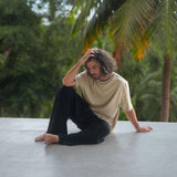 Black Hemp Cotton Thai Fisherman Pants – Tall Boho Yoga Trousers