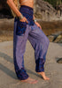 High Crotch Harem Pants - Cute Mandala - Blue