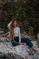 Cotton Stonewashed High Cut Harem Pants - Various Colours