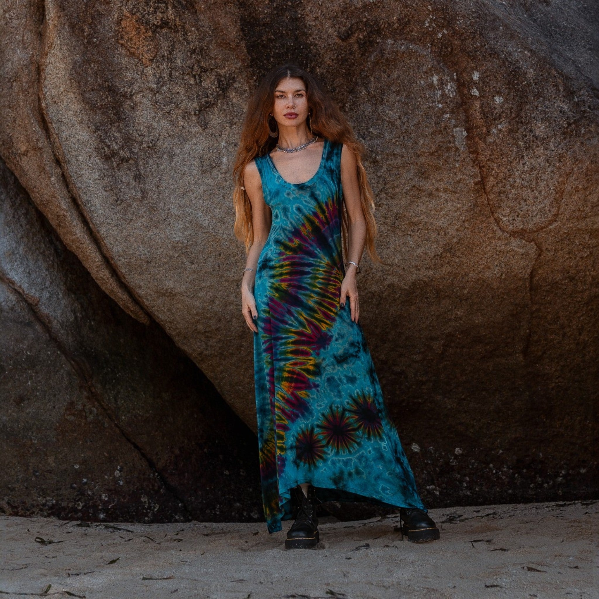 Unique handmade maxi dress for summer wear
