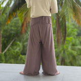 Brown Hemp Cotton Thai Fisherman Pants – Tall Boho Yoga Trousers