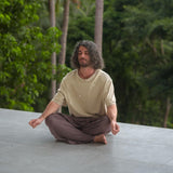 Brown Hemp Cotton Thai Fisherman Pants – Tall Boho Yoga Trousers