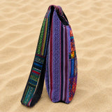 Large Multicolour Psychedelic Elephant Cotton Shoulder Bag
