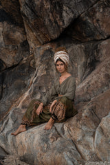 Harem Pants - Mandala Print - Green