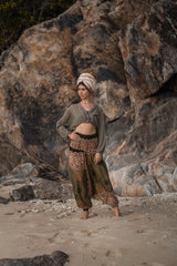 Harem Pants - Mandala Print - Green