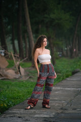 Warm Blanket Trousers - Striped - Grey