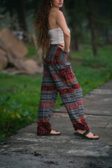 Warm Blanket Trousers - Striped - Grey