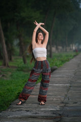 Warm Blanket Trousers - Striped - Grey