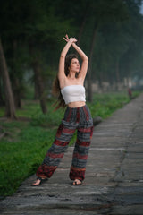 Warm Blanket Trousers - Striped - Grey