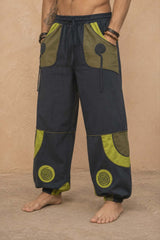Men's Baggy Cotton Trousers – Patchwork Spiral