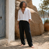 Hemp & Cotton Baggy Summer Trousers - Various Colours