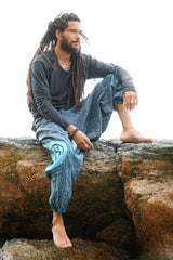 Harem Pants - Stonewashed Ohm - Blue
