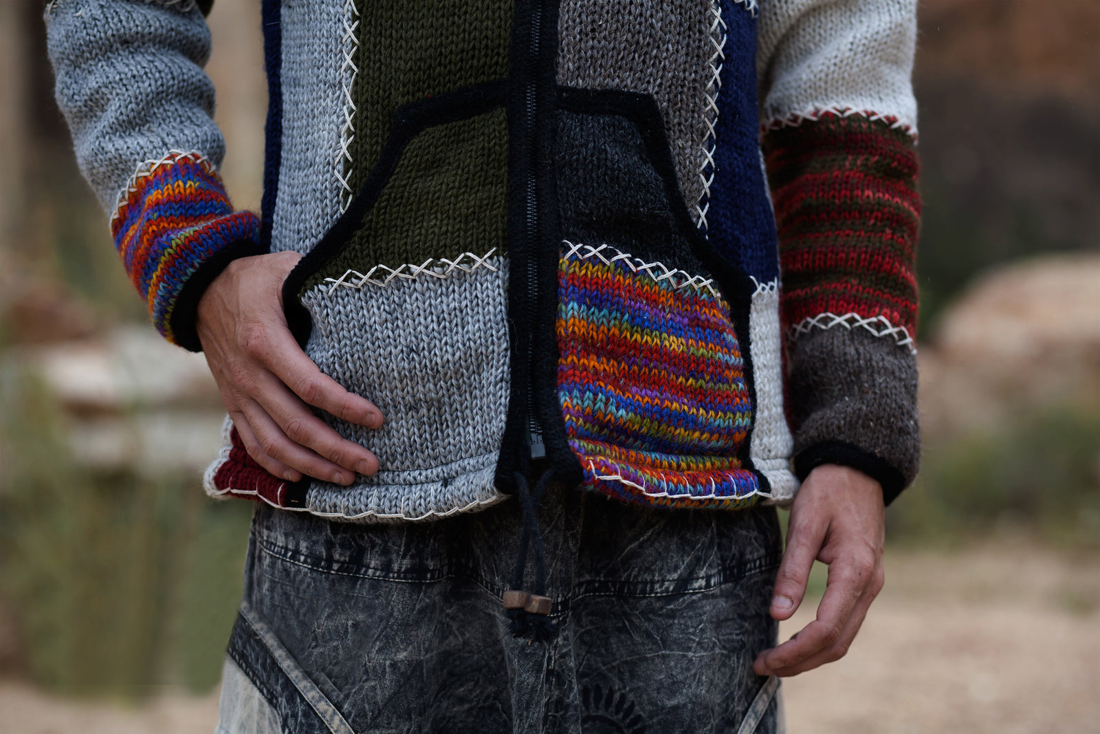 Wool Jacket - Multicolour - Rainbow