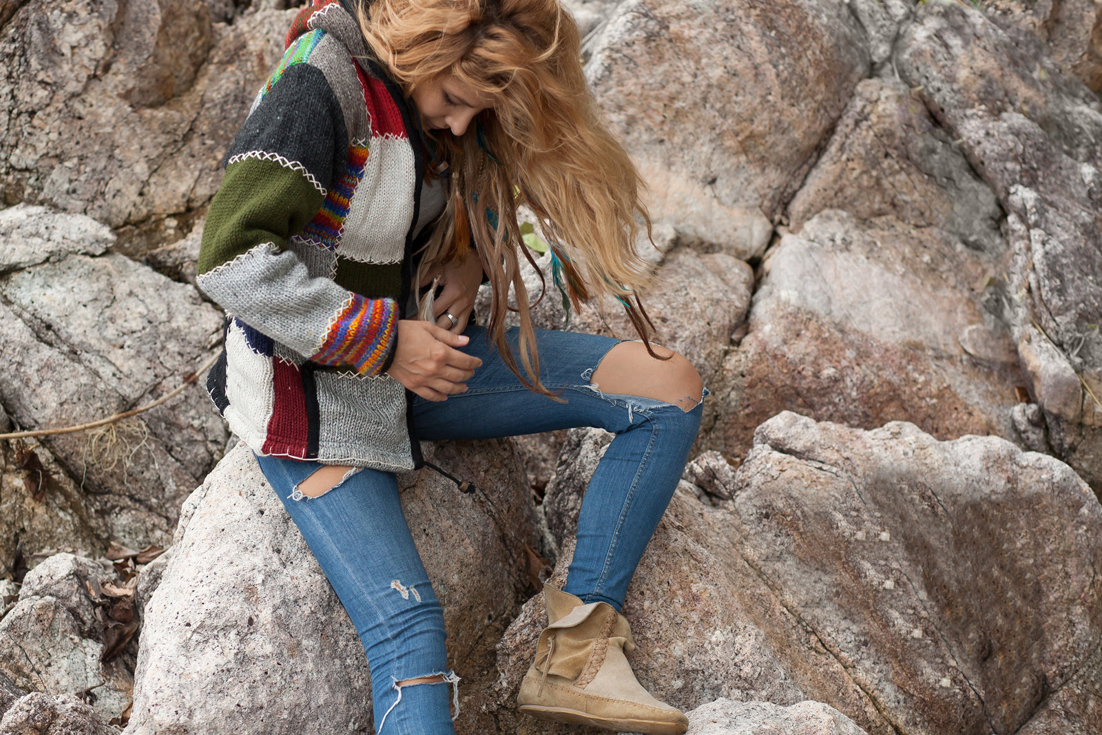 Wool Jacket - Multicolour- Rainbow