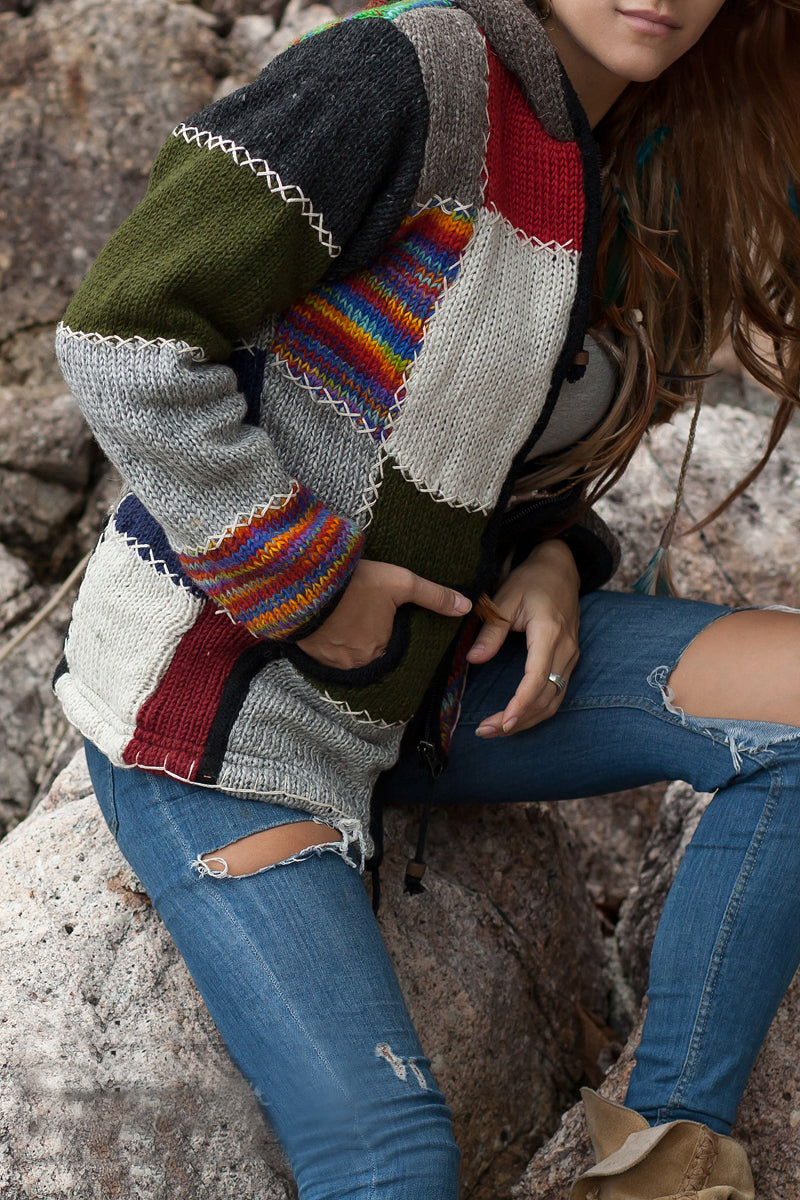 Wool Jacket - Multicolour- Rainbow