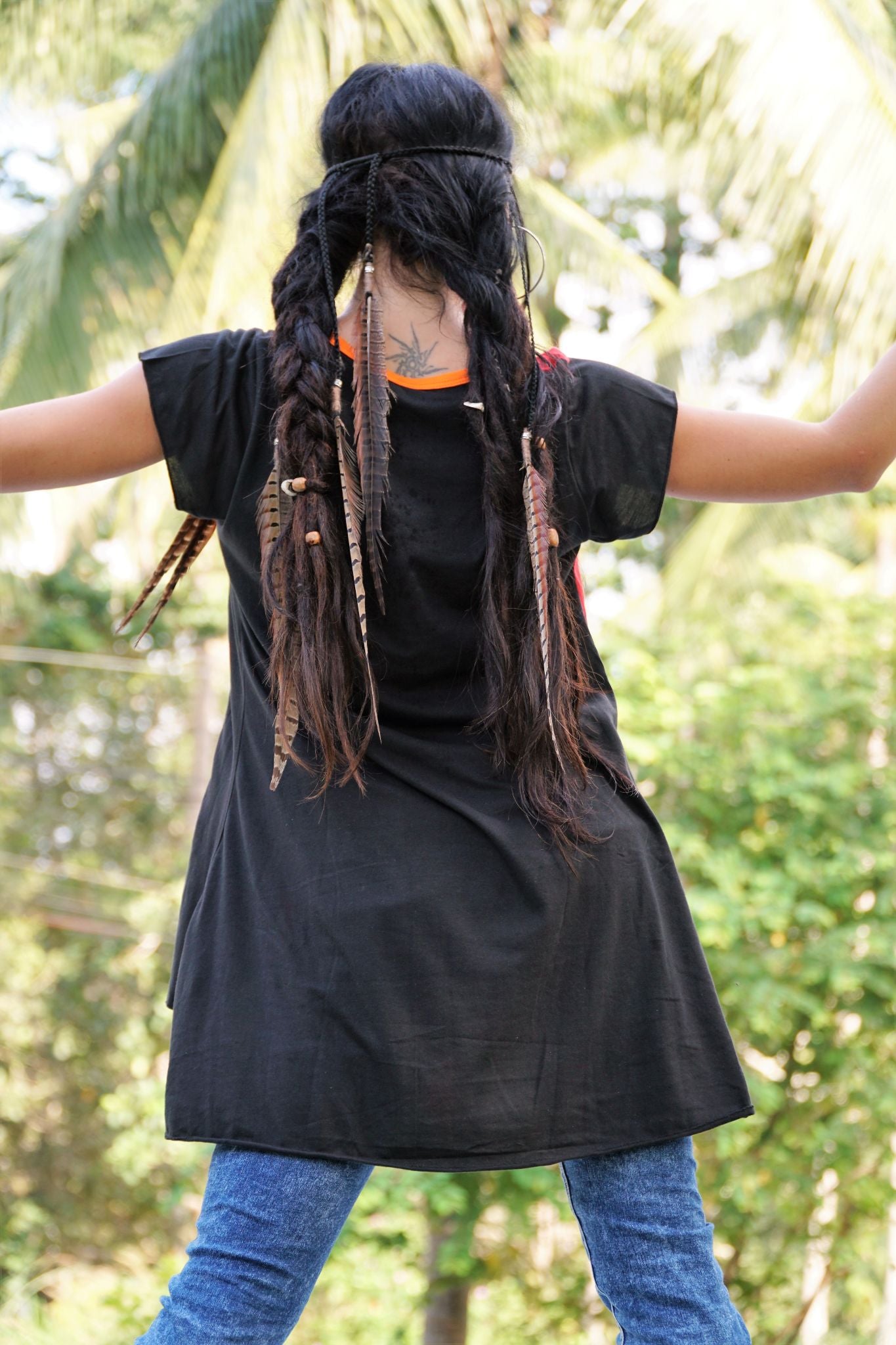 Boho Pixie Hem Panel Top | Various Colours
