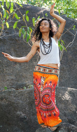 Harem pants – Chakra Pattern – Orange