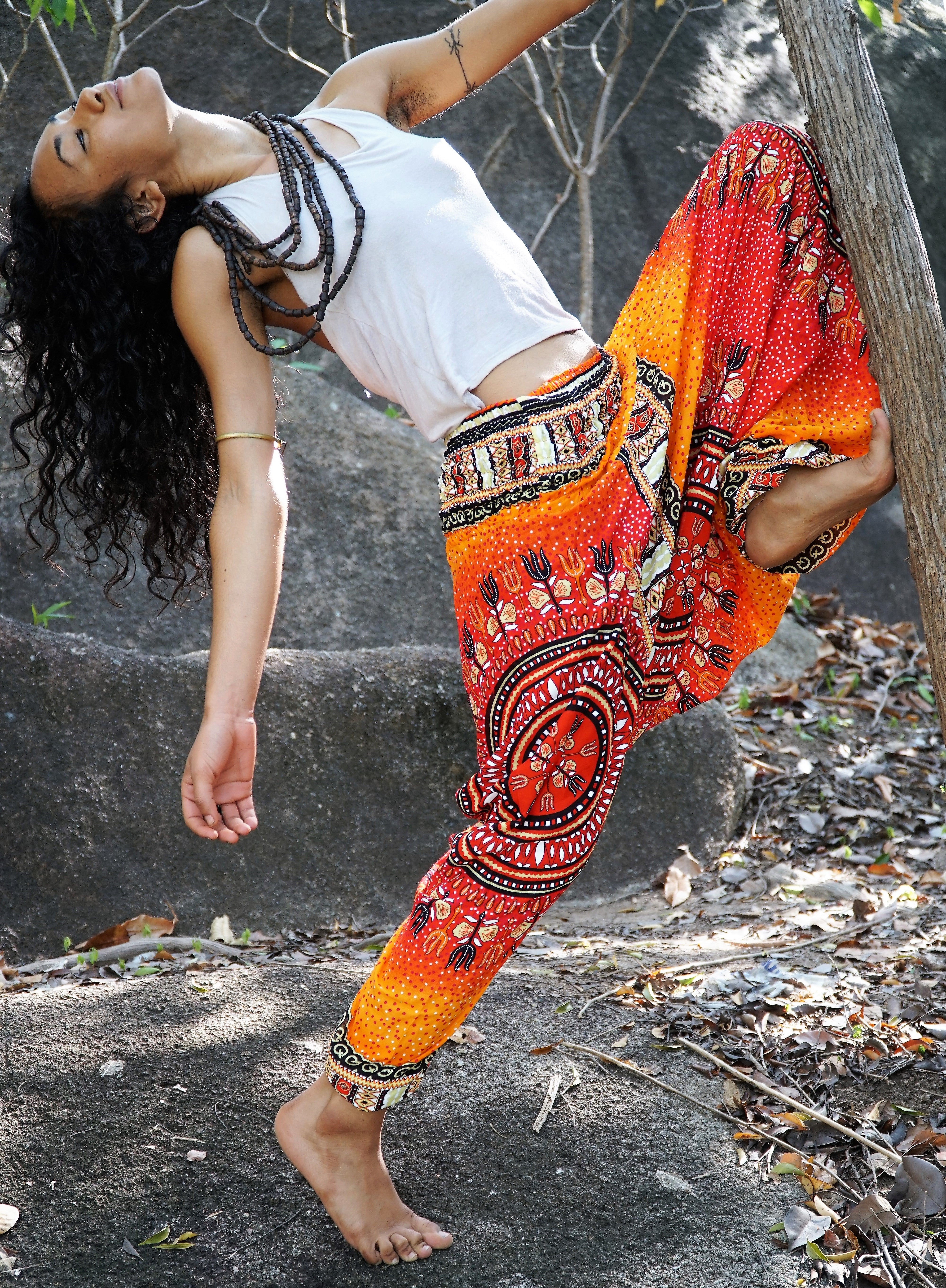 Harem pants – Chakra Pattern – Orange