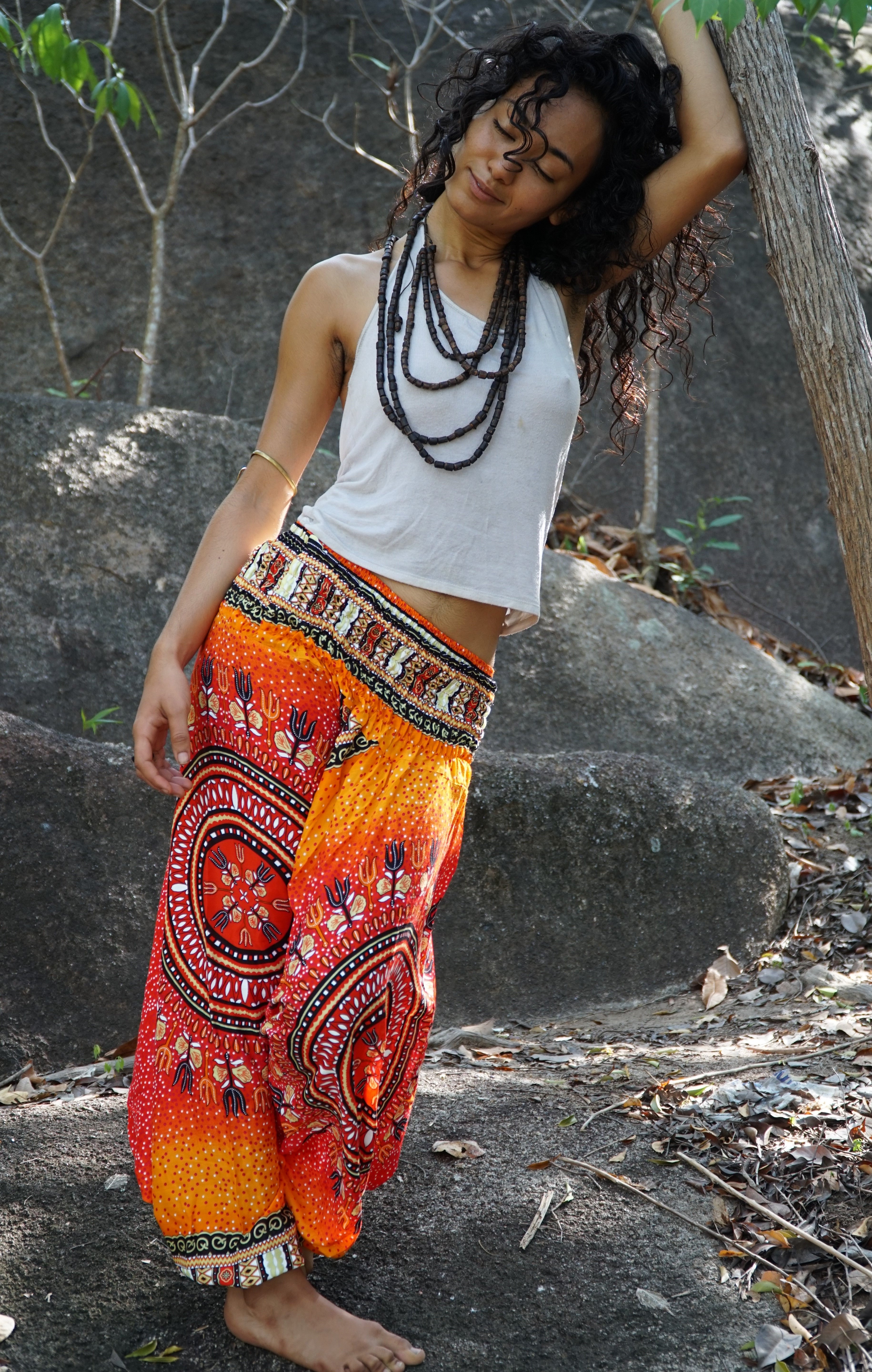 Harem pants – Chakra Pattern – Orange