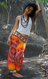Harem pants – Chakra Pattern – Orange