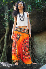 Harem pants – Chakra Pattern – Orange