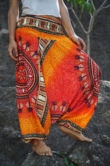 Harem pants – Chakra Pattern – Orange