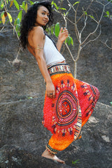 Harem pants – Chakra Pattern – Orange
