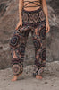 High Crotch Harem Pants - Geometric Mandala - Pink/Blue