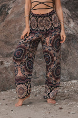High Crotch Harem Pants - Geometric Mandala - Various Colours
